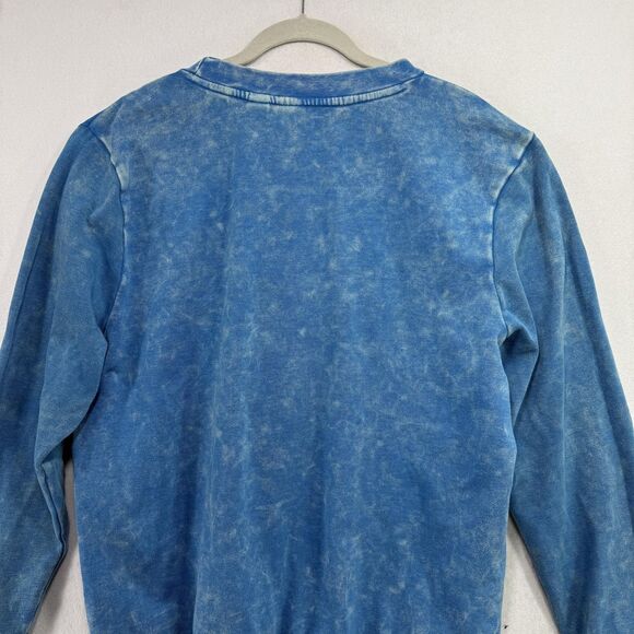 Simpsons Bart Skateboard Graphic Sweatshirt XXL Blue Acid Wash Retro 90s Style - Picture 5 of 12